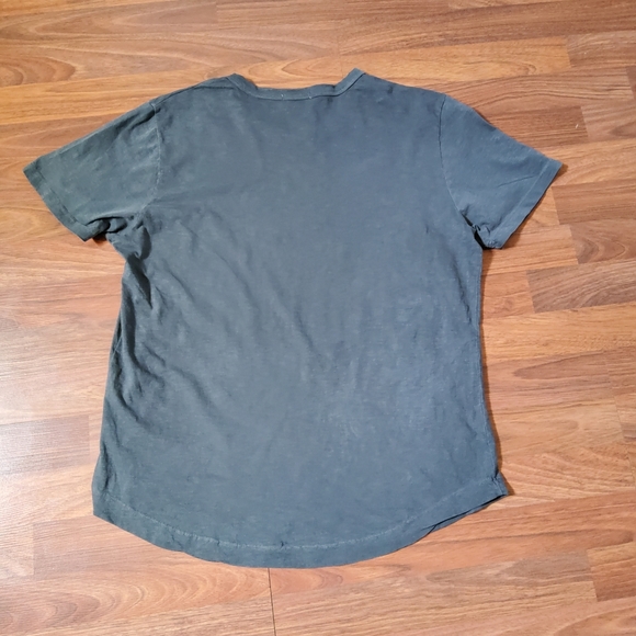 Buck Mason Slub Curved Hem Crewneck T-Shirt Tee Shirt L Grey New - Picture 7 of 9